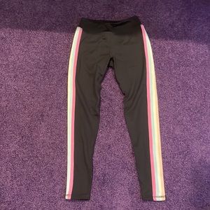 spiritual gangster pastel stripe leggings